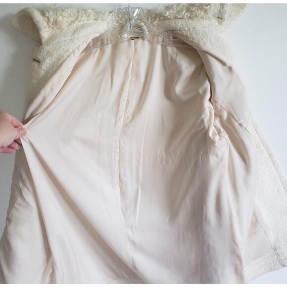 Free People Faux Fur Wooley Pea Coat - Picture 7 of 8